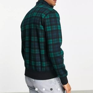 Ralph Lauren Blackwatch Check Long Sleeve Button-Down Check Shirt, Men's Size L cotton navy blue type Vintage Second Hand